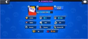 CONTA BRAWL STARS 37K TROFÉUS 50/52 BRAWLERS