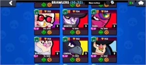 CONTA BRAWL STARS 37K TROFÉUS 50/52 BRAWLERS