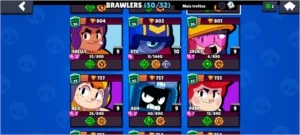 CONTA BRAWL STARS 37K TROFÉUS 50/52 BRAWLERS