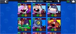 CONTA BRAWL STARS 37K TROFÉUS 50/52 BRAWLERS