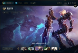 conta league of legends prata 1 LOL