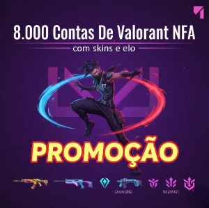 MAIS DE 7000 Contas Nfa Valorant, Com Skins E Sem