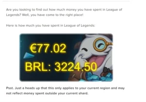 Conta League of Legends LOL