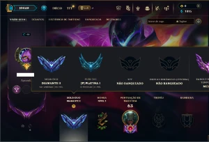 Diamante 2 com 50 Champs e 5 Skins ( ex mestre ) - League of Legends LOL