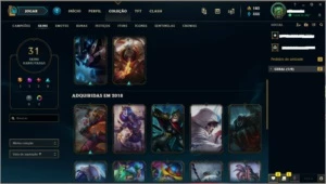 CONTA LOL IRELIA NINJA PLATINA SEASON 8/9 - League of Legends