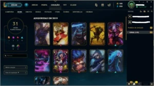 CONTA LOL IRELIA NINJA PLATINA SEASON 8/9 - League of Legends
