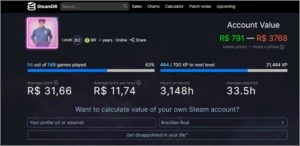 Steam avaliada em mais de 7.000!