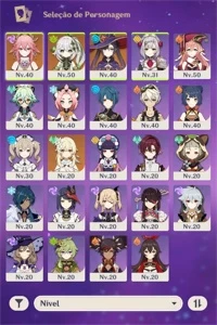 Conta AR 35 - Yae Miko, Nahida e Mona - Genshin Impact