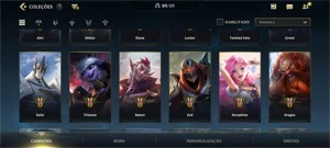 WILD RIFT PROFISSIONAL; TODAS TEMPORADA DESAFIANTE; 83 SKINS - League of Legends: Wild Rift LOL WR