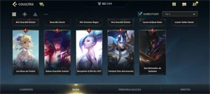 WILD RIFT PROFISSIONAL; TODAS TEMPORADA DESAFIANTE; 83 SKINS - League of Legends: Wild Rift LOL WR