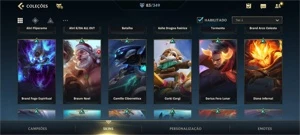 WILD RIFT PROFISSIONAL; TODAS TEMPORADA DESAFIANTE; 83 SKINS - League of Legends: Wild Rift LOL WR