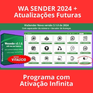 WA Sender Vitalício + Atualizações
