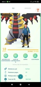 Conta Pokémon go lvl 18 - D200