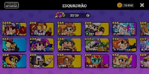 Squad Busters Excelente Conta 16 personagens noUltra - Brawl Stars