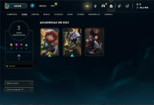 Conta ouro 4 com 21 Champs e 3 Skins - League of Legends LOL