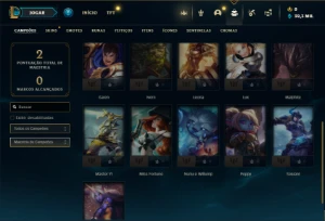 Conta ouro 4 com 21 Champs e 3 Skins - League of Legends LOL