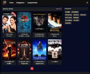 Template para blogger de filmes séries e animes