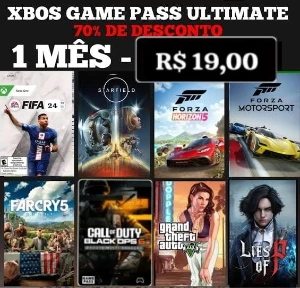 Xbox Game Pass Ultimate 1 Mês com Xcloud  e COD Black Ops 6