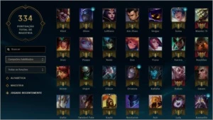 Conta lvl 90, 92 campeões, 43 skins - League of Legends LOL