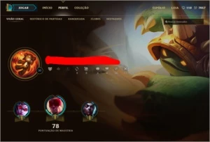 CONTA UNRANKED L30 (NUNCA TEVE ELO) CHAMPS CARO E 7K DE IP - League of Legends LOL