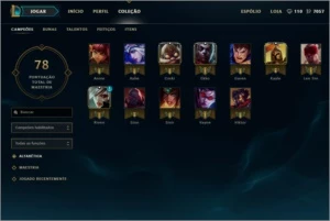 CONTA UNRANKED L30 (NUNCA TEVE ELO) CHAMPS CARO E 7K DE IP - League of Legends LOL
