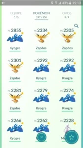 Conta de Pokémon GO
