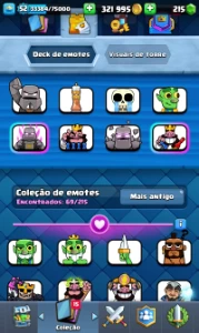 Conta clash royale nível 53