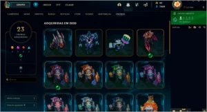 Conta Lolzinho - 236 Skins, Vários emotes e muito mais! - League of Legends