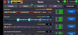 CONTA 8 BALL POOL NÍVEL BAIXO MILIONÁRIA - Others