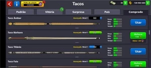 CONTA 8 BALL POOL NÍVEL BAIXO MILIONÁRIA - Others