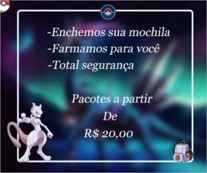 Farmamos pokémons e pokébolas para você!