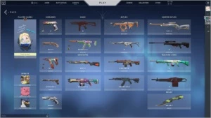 conta valorant prata 1 varias skins