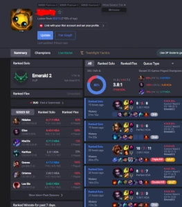 Conta ESMERALDA 2 upada a mao Mmr Buffadaso! - League of Legends LOL