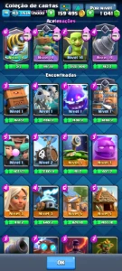 Conta Clash LVL 43 (Torre: 14,13,11 e 11)  Royale 9k troféu - Clash Royale