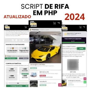 Script Rifa em Php Laravel - 1 Milhão de Números - 2024 - Outros