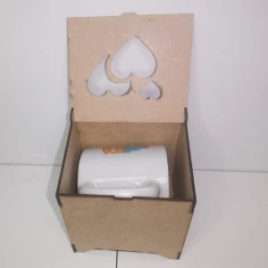 Kit Caixa em MDF Personalizada para Caneca de Louça,... - Artesanato e Personalizados