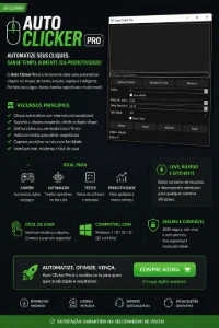 🚀 Auto Clicker Pro — Automatize Tudo Em Segundos!