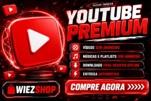 Youtube Premium/Music+ Canva De Brinde - Assinaturas e Premium