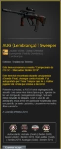 AUG (Lembrança) | Sweeper - Counter Strike CS