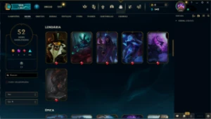 Conta lol 115 campeões ~ 52 Skins ~ preço de desapego - League of Legends