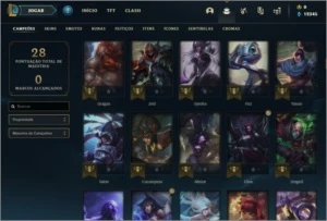 CONTA PLATINA SMURF COM 12K DE ESSENCIA AZUL - League of Legends LOL