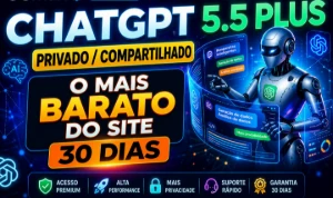 Menor Preço!!  Chatgpt 5.6 Plus | Privado/Compartilhado - Inteligência Artificial