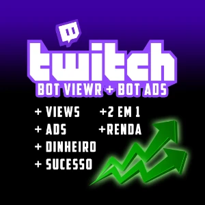 Bot View + ADS da twitch / youtube - Redes Sociais
