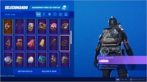 Conta fortnite todas as temporadas com cavalheiro negro