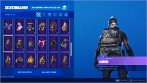 Conta fortnite todas as temporadas com cavalheiro negro