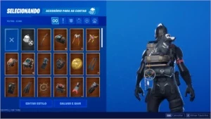 Conta fortnite todas as temporadas com cavalheiro negro