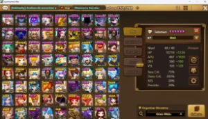 Conta Summoners War Global - Talisman + 50 Nat5* - C1~C2 Rta