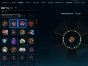 Lol Platina 1, Skin Lendária, 8 Skins No Total, Lvl 34 - League of Legends