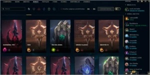 CONTA LEAGUE OF LEGENDS LEVEL 250 MUITAS SKINS LOL