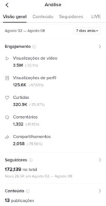 CONTA TIKTOK COM MAIS DE 170K SEGUIDORES - Redes Sociais
